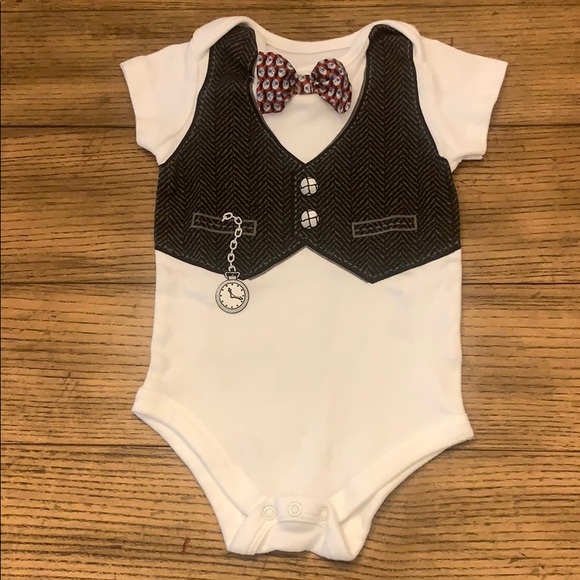 Baby Starters Other - ☀️3 for $10☀️Onesie with Bow Tie and Faux Vest